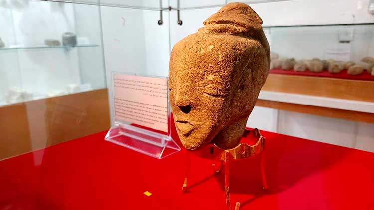 Socha bohyne vystavená v múzeu
